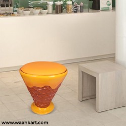 Exclusive Ice Cream Chair/Stool - Yellow