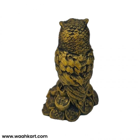 Fengshui Golden Owl - Vahana Of Goddess Lakshmi