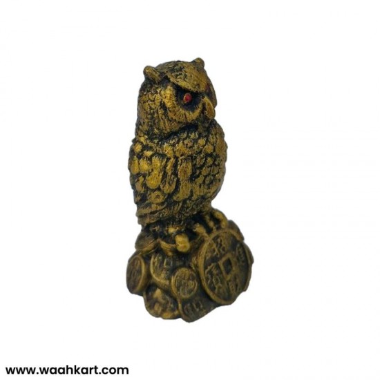 Fengshui Golden Owl - Vahana Of Goddess Lakshmi