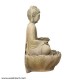Fiber Buddha Statue With Lotus Base Fountain