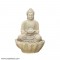 Fiber Buddha Statue With Lotus Base Fountain