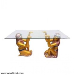 Fiber Egyptian Lady - Rectangular Center Table (Without Glass)