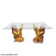 Fiber Egyptian Lady - Rectangular Center Table (Without Glass)