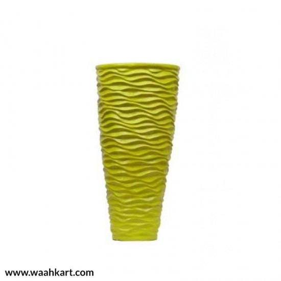 FRP Green Cone Shaped Vase