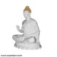 Gautam Buddha Sitting Pose White