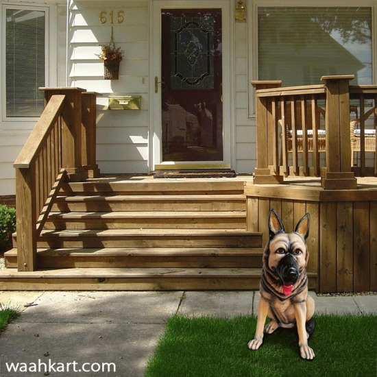 German Shepherd Dog Statue 