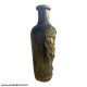 Golden Coloured Village Couple Face Vase