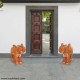 Golden Welcome Elephant Pair Statue