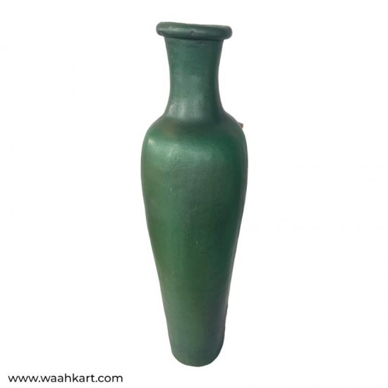 Green Color Lady Face Flower Vase In Big Size