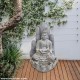 Grey Palm Buddha Fountain