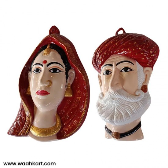 Gujarati Village Couple Wall Hanging