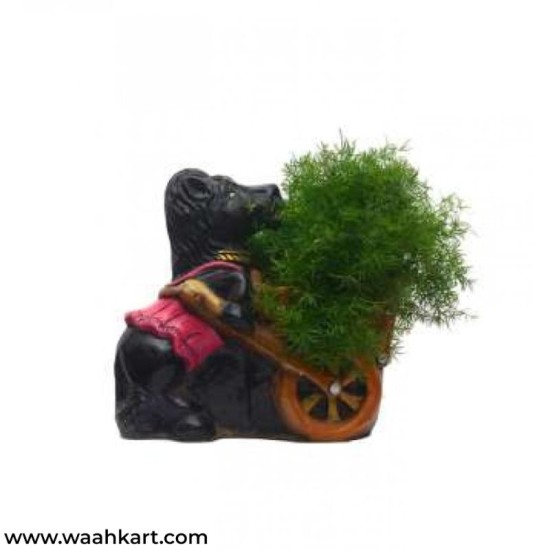 Horse Holding Cart Planter