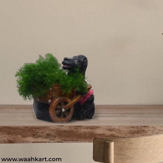 Horse Holding Cart Planter