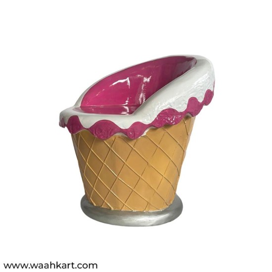 Ice Cream Cone Shape Chair - In Pink