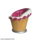Ice Cream Cone Shape Chair - In Pink