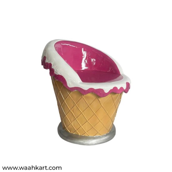 Ice Cream Cone Shape Chair - In Pink