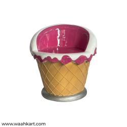 Ice Cream Cone Shape Chair - In Pink