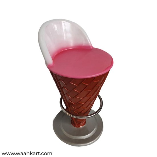 Ice Cream Shape Chair - In Pink Shade