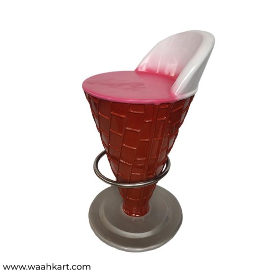 Ice Cream Shape Chair - In Pink Shade