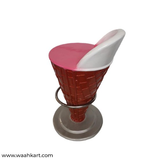 Ice Cream Shape Chair - In Pink Shade