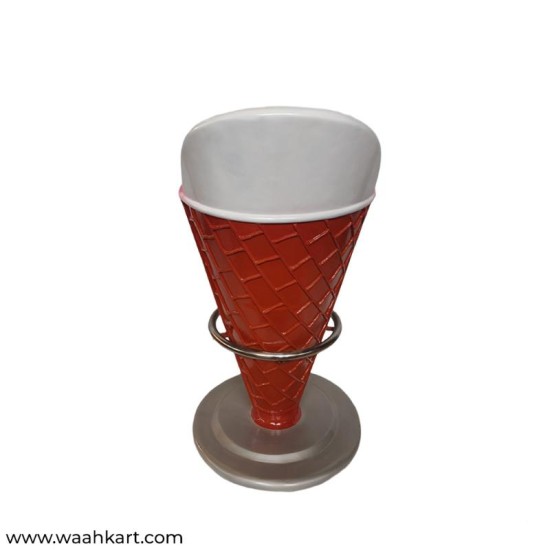 Ice Cream Shape Chair - In Pink Shade