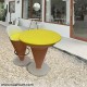 Ice Cream Shape - Set Of 1 Table And 1 Chair