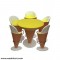 Ice Cream Shape - Set Of 1 Table And 5 Chairs