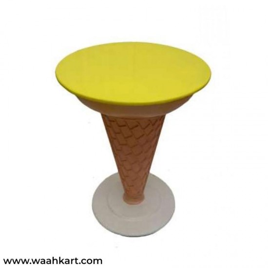 Ice Cream Shape - Set Of 1 Table And 1 Chair
