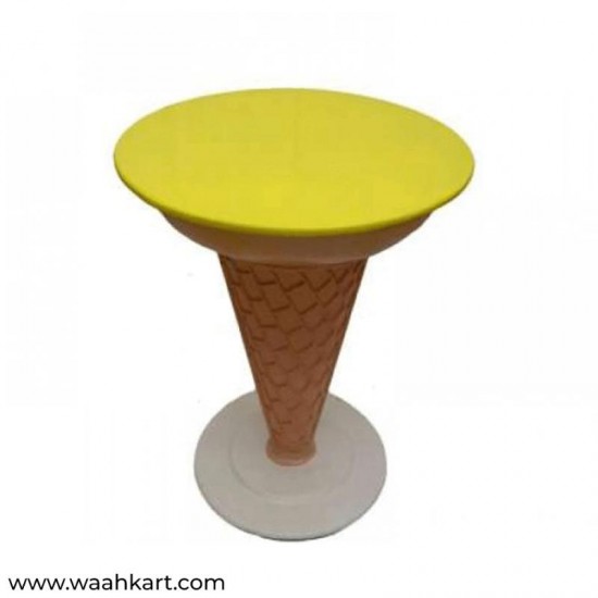 Ice Cream Shape - Set Of 1 Table And 2 Chairs