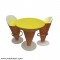 Ice Cream Shape - Set Of 1 Table And 2 Chairs