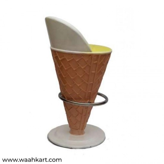Ice Cream Shaped - Set Of 1 Table And 3 Chairs