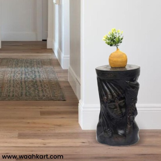 Lady Face Brownish Side Table