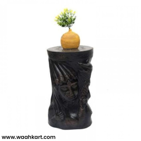 Lady Face Brownish Side Table