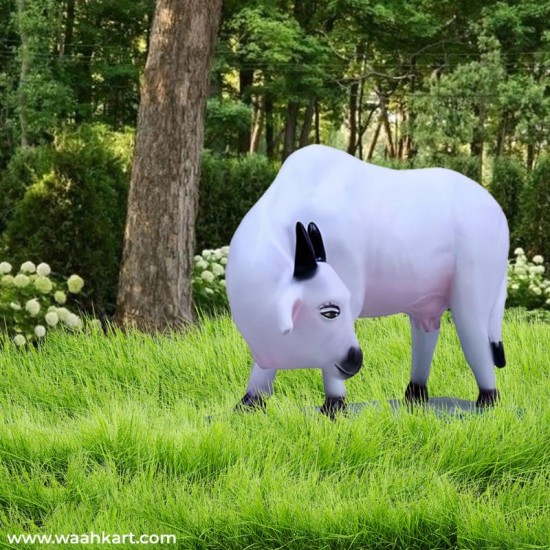 Fiber Cow Statue