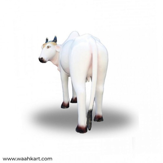 Life Size - White Cow Statue