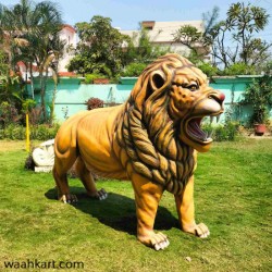 FRP Lion Statue In Real Color