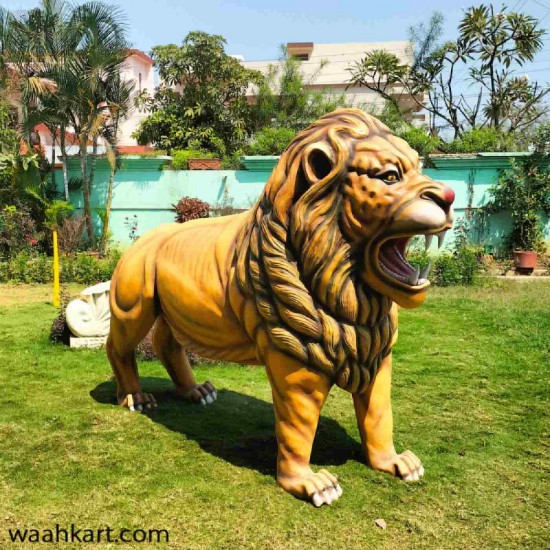 FRP Lion Statue In Real Color