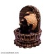 Lord Buddha Face Diya Fountain - Metallic Color