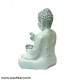 Lord Gautam Buddha Showpiece- Silver Shade