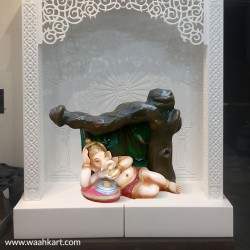Lying Down Position Ganesha Statue