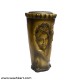 Male Female Printed Vase In Metalic Golden Color