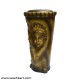 Male Female Printed Vase In Metalic Golden Color