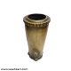 Male Female Printed Vase In Metalic Golden Color
