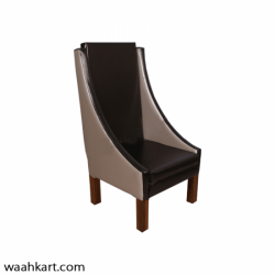 Modern Brown Wing Chair