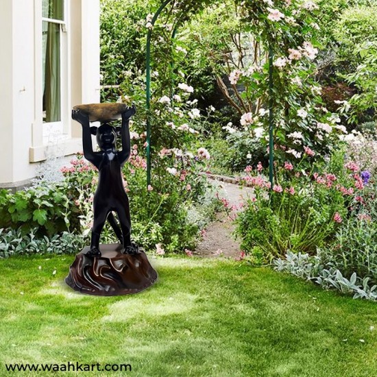 Monkey Holding The Bird Feeder