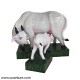 Mother Cow And Calf Garden Statue