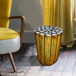 Multi Purpose Wooden Look Stool