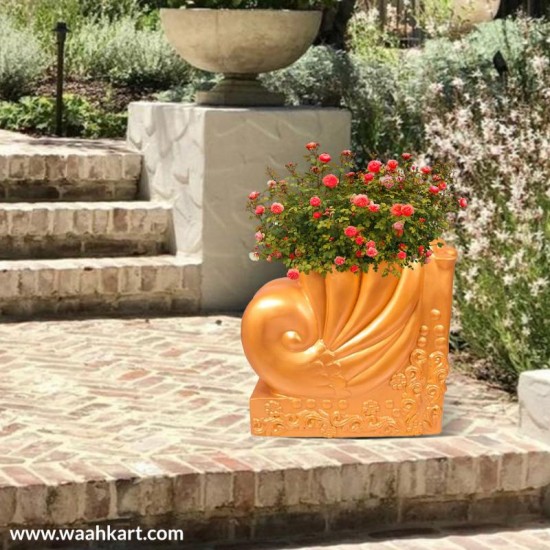 Multi Purpose Golden Glow Vase - Separator - Planter
