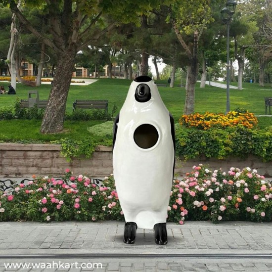 Penguin Shape Dustbin