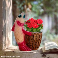 Pink Fish Holding Bucket - Planter